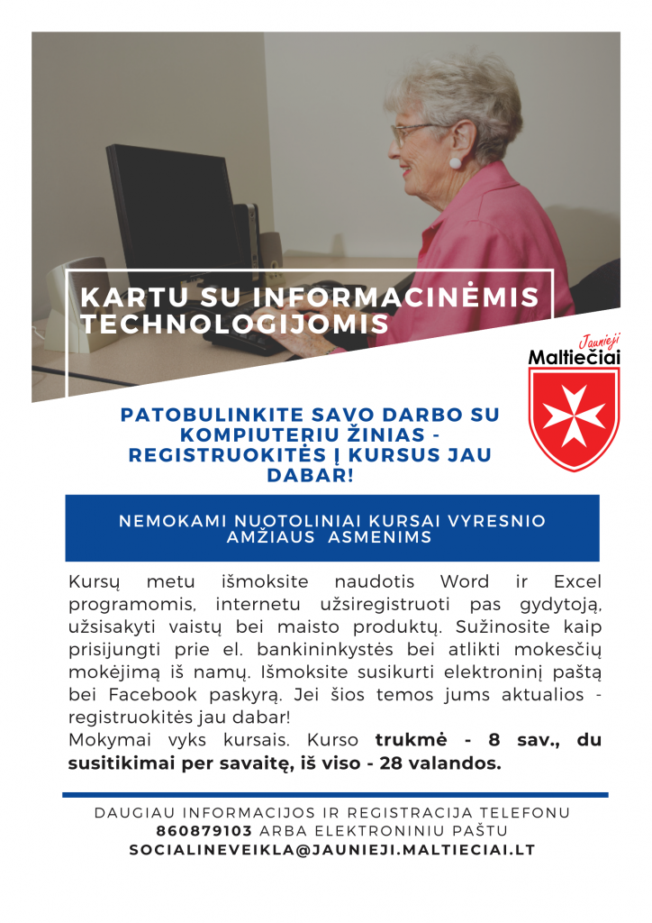 Kartu su IT plakatas