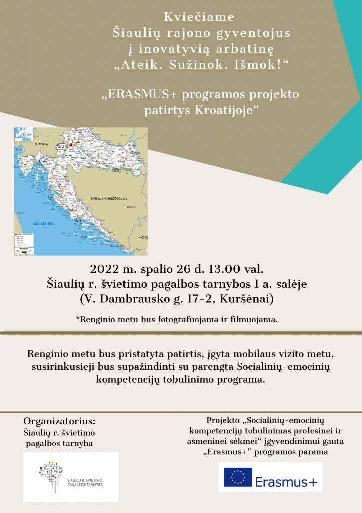 KVIECIAME Siauliu rajono gyventojus i inovatyvia arbatine