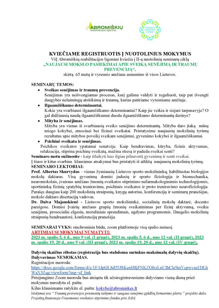 KVIETIMAS I MOKYMUS 2023 09 19